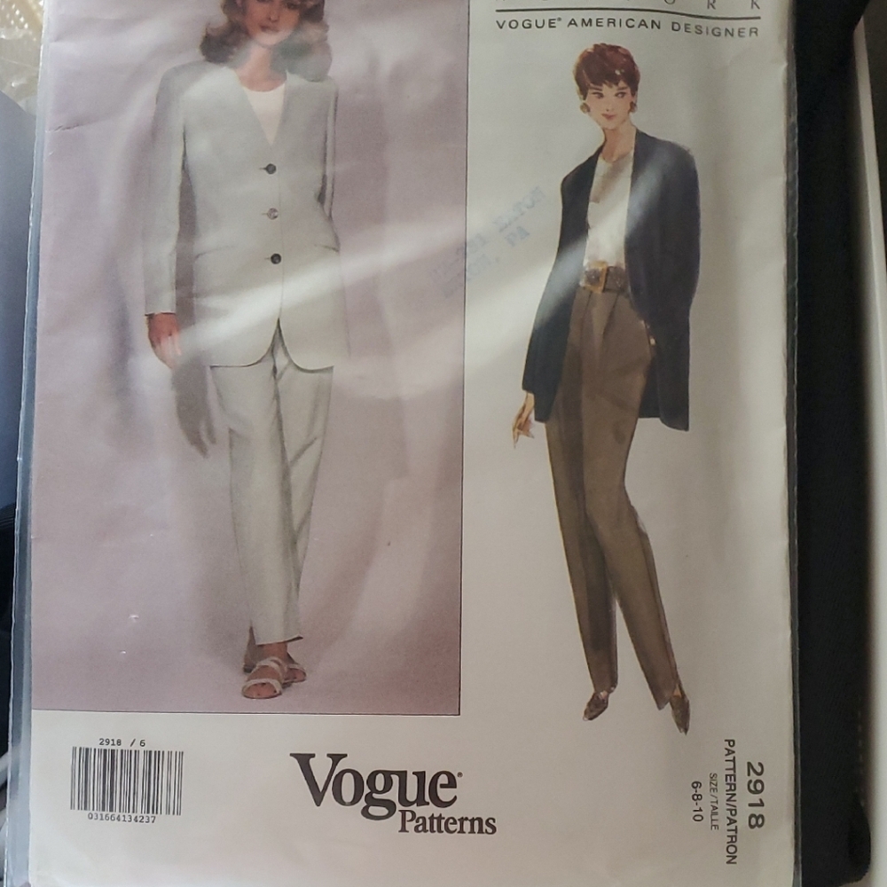 Classic 90s Anne Klein And Donna Karan Women's Power Suits Sewing Pattern